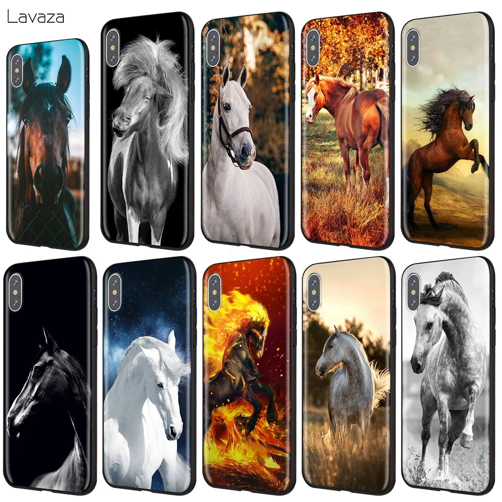 Чехол Lavaza с изображением лошади для iPhone 12 mini 11 Pro XS Max XR X 8 7 6 6S Plus 5 5s se | Мобильные