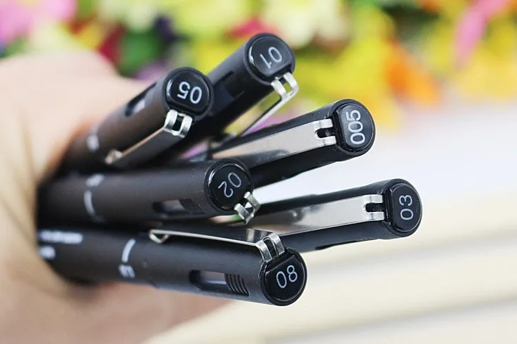 Fineliner Pigma Micron ручка для рисования 005 01 02 03 05 08 кисть Водонепроницаемая Манга Аниме комиксы ручка не staedtler прочный