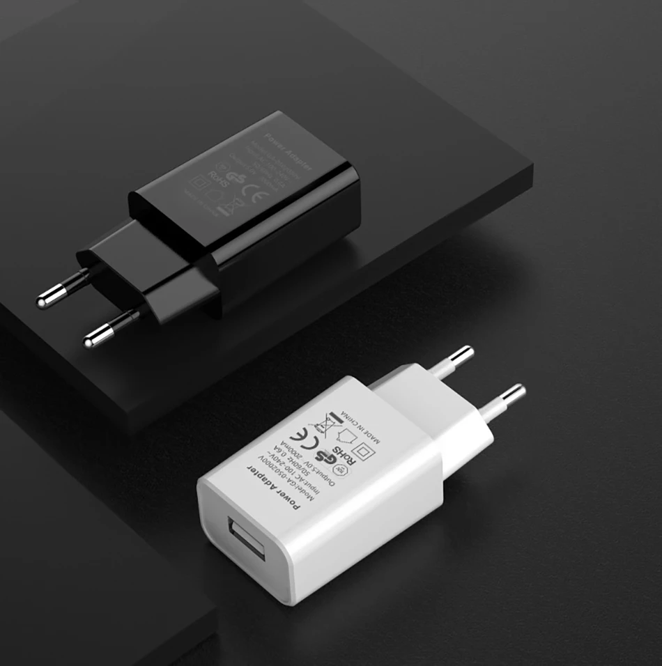 ACCEZZ USB Charger 5V 2A EU Plug For iphone iPad iPod Universal For Samsung Huawei Xiaomi Mobile Phone Wall USB Charger Adapter