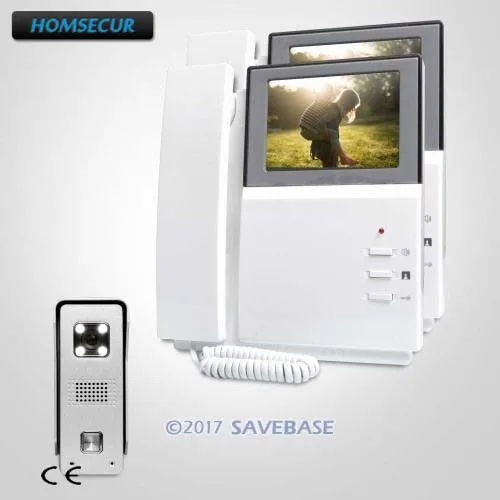 HOMSECUR 4 3 дюймовый цветной проводной видеодомофон индивидуальная система для