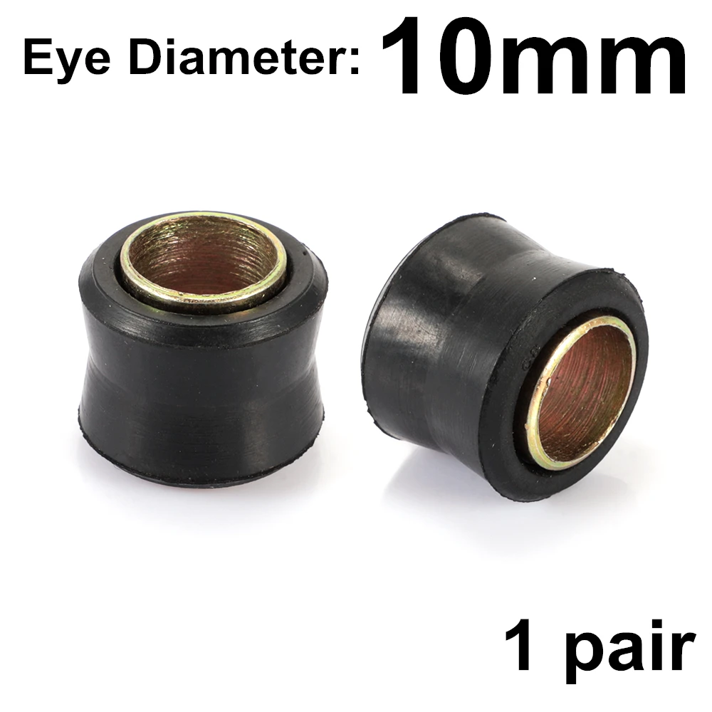10mm 1 pair 1 пара универсальных глаз диаметр 10 мм 12 мм 14 мм медные резиновые кольца аксессуары для мотоциклов Воздушный амортизатор сзади заменить глаза - Color: 10mm 1 pair