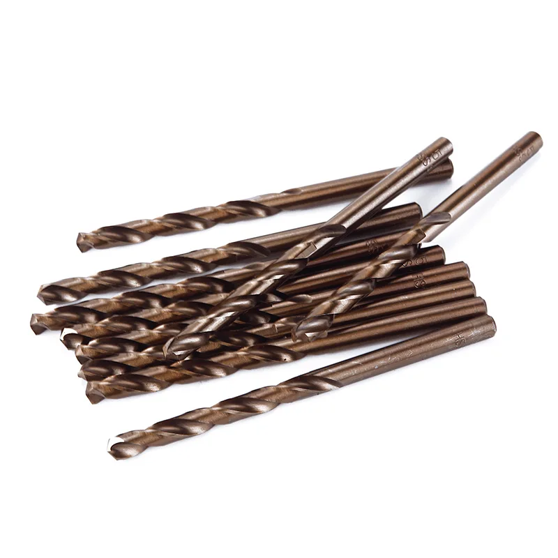 High Quality 10Pcs/set Cobalt Drill Bit HSS Steel Titanium Straight Shank Twist Hand 5mm #91697 | Инструменты