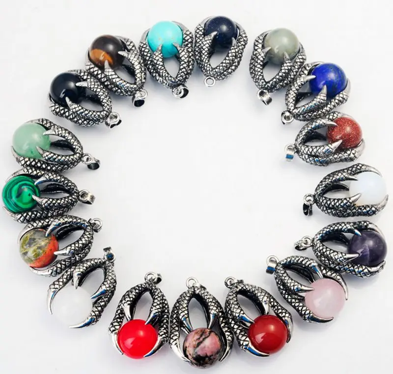 Для исцеления чакр с помощью рейки 16 мм микс камень pingente Lapis Lazuli Carnelian восемь