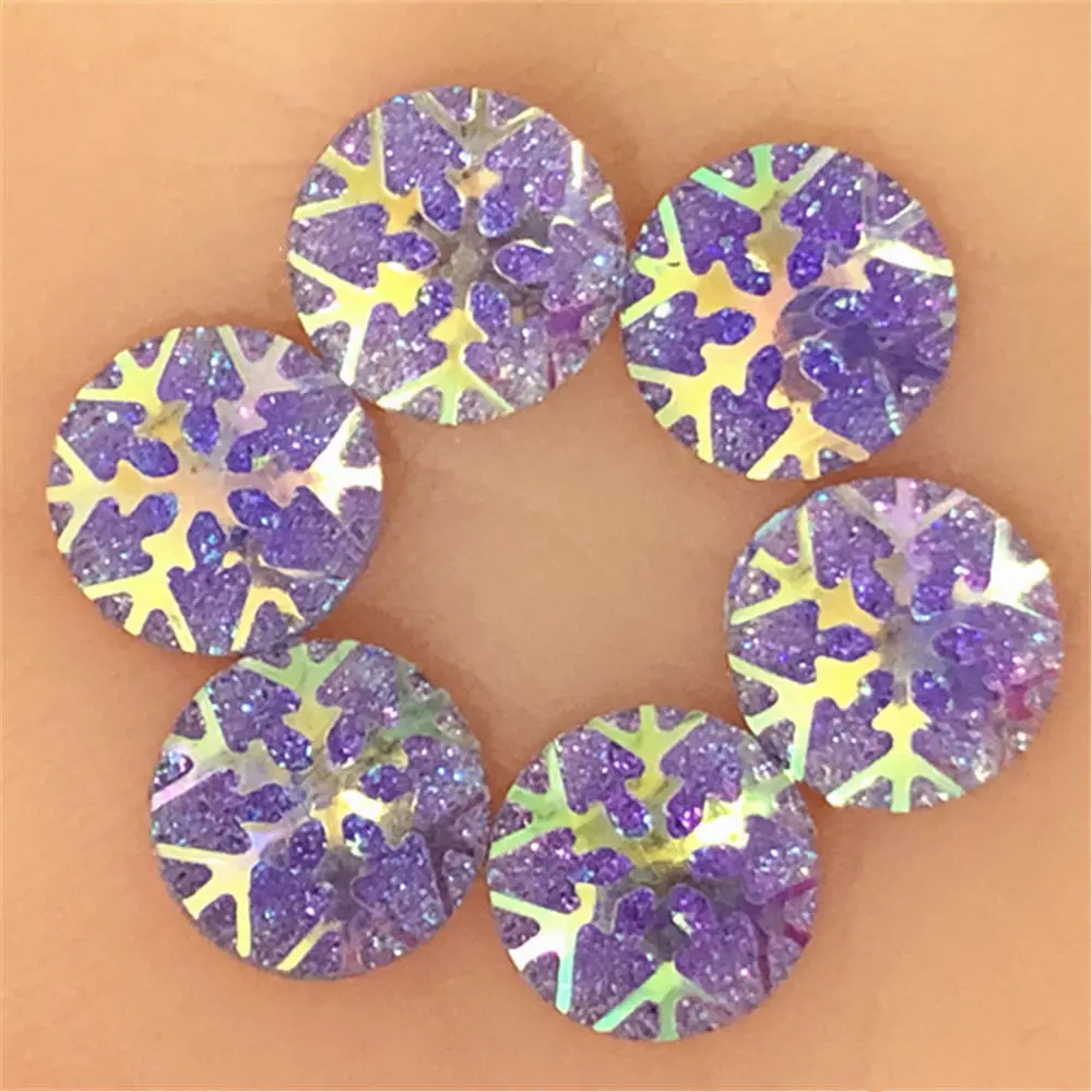 Purple 80 шт AB смолы 12 мм круглые стразы из смолы с плоской основой скрапбукинга поделки - Цвет: Purple