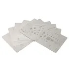 12 шт материнская плата IC чип шар паяльная сетка стальная пластина для iPhone 7 Plus 7 6s 6 5s 5c 5 4s 4 SE набор инструментов для ремонта центрального процессора