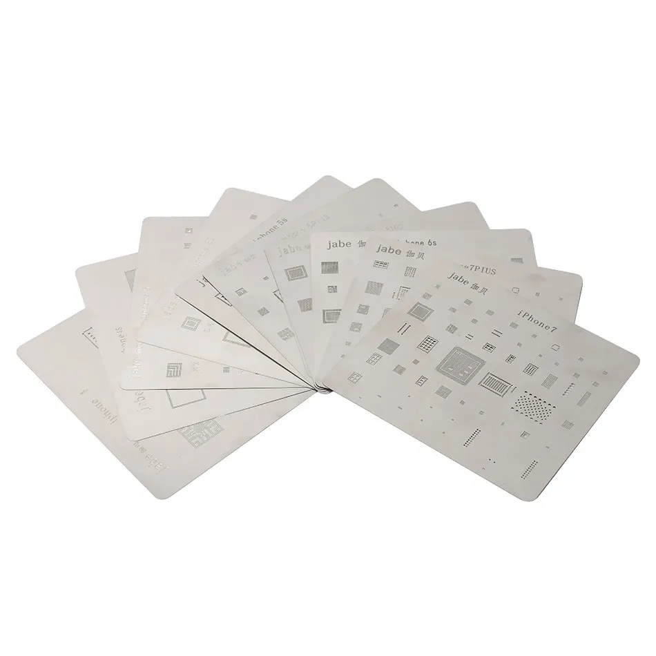 12 шт. материнская плата Шариковая паяльная сетка стальная пластина для iPhone 7 Plus 6s 6