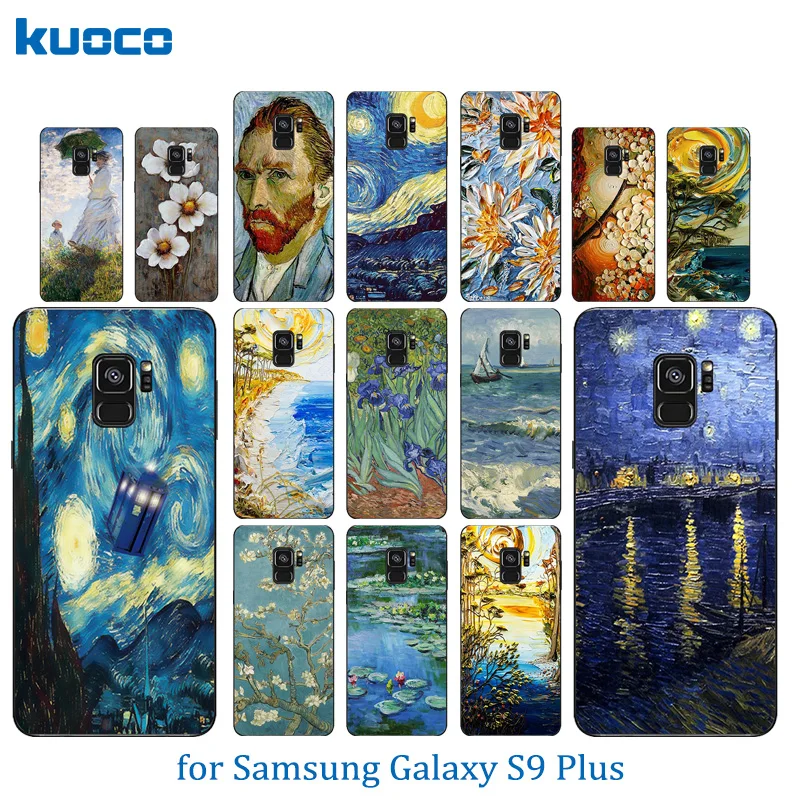 6 2 &quotпрозрачный силиконовый чехол для Samsung Galaxy S9 Plus с рисунком Ван Гога мягкий из