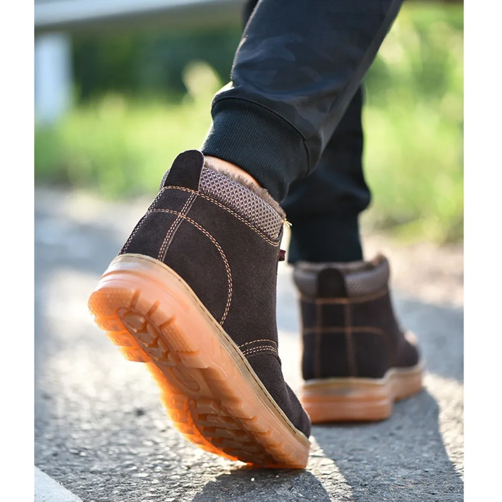 MWSC Мужская Безопасная рабочая обувь неразрушимые ботильоны со стальным носком