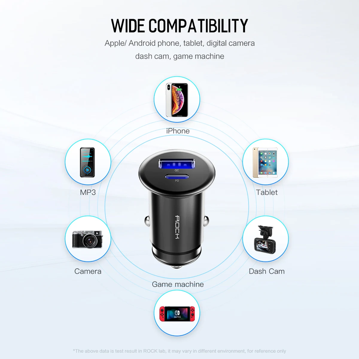 ROCK 30 Вт USB PD QC4.0 3,0 Dual USB Автомобильное зарядное устройство Быстрая зарядка Металлический Мини SCP VOOC 4 в 1 Автомобильное зарядное устройство 2 порта 30 Вт для iPhone/samsung