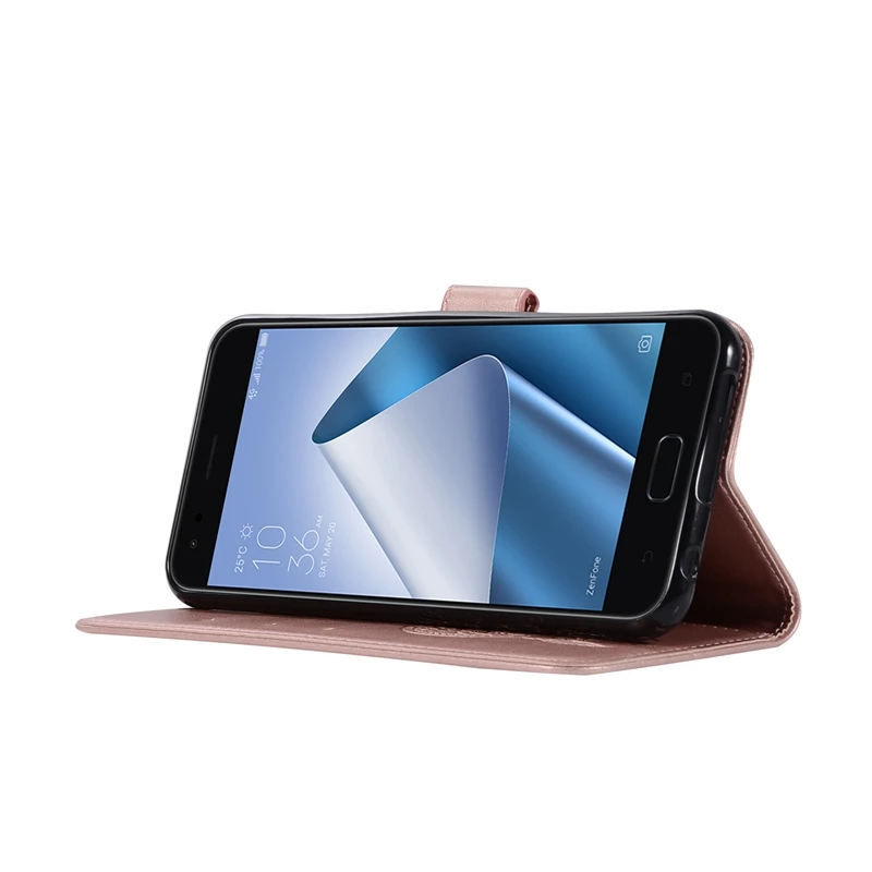 Чехол Etui для Asus Zenfone 4 ZE554KL Роскошный кожаный бумажник с совой откидной Для Zenfone4