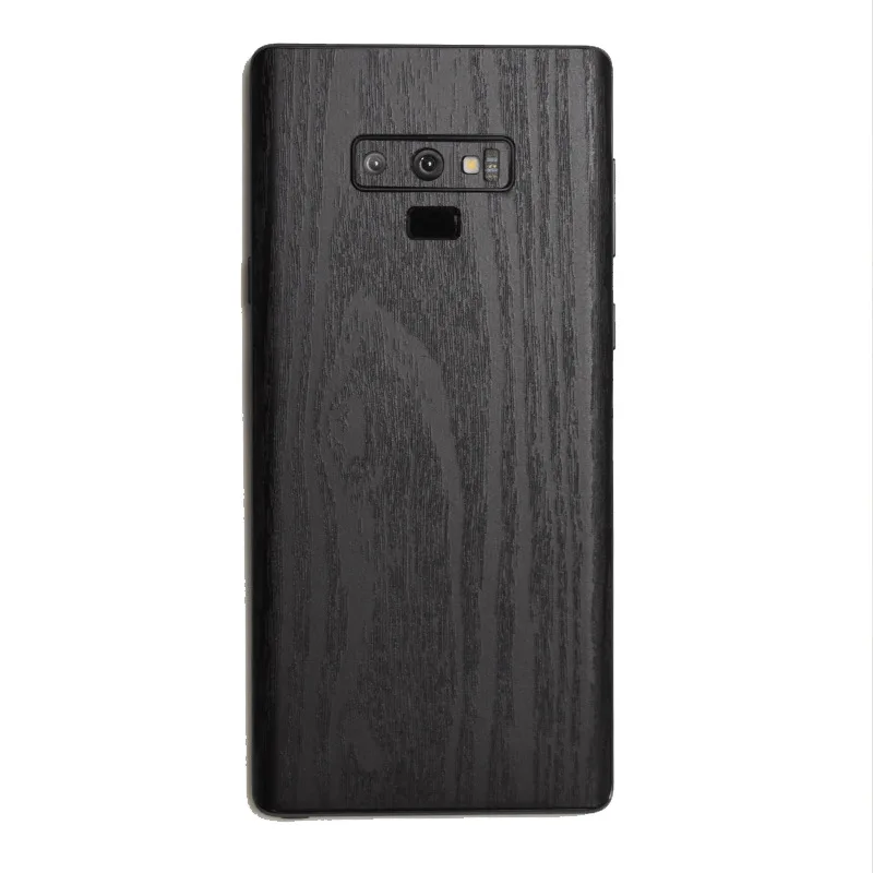 Черная деревянная задняя пленка для samsung Galaxy Note 9 декоративная Защитная