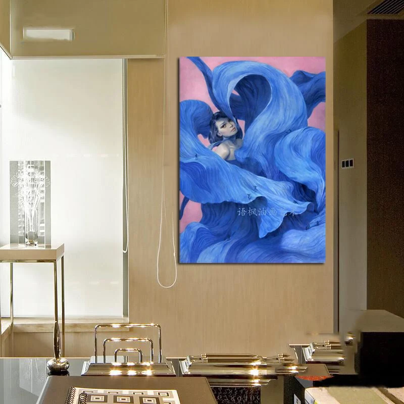 Ручная роспись Портрет Масляная живопись Холст Искусство Современная