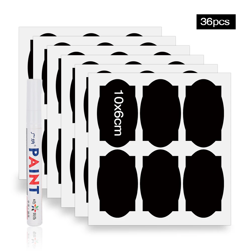 36 шт. Стикеры для специй этикетка кухонных бутылок хранения варенья