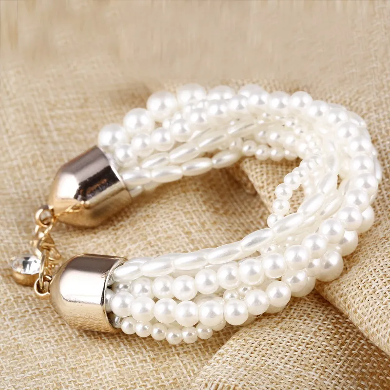 ZOSHI модные аксессуары имитация жемчуга для женщин с многослойным покрытием