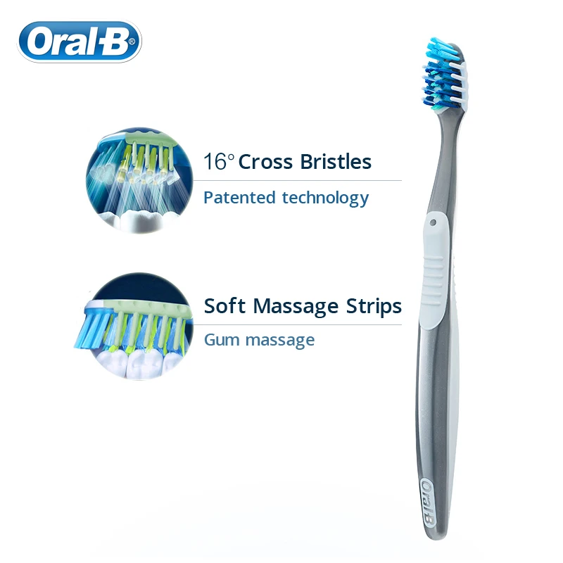 Oral B Cross Action зубная щетка профессиональный уход за деснами 16 градусов щетинок