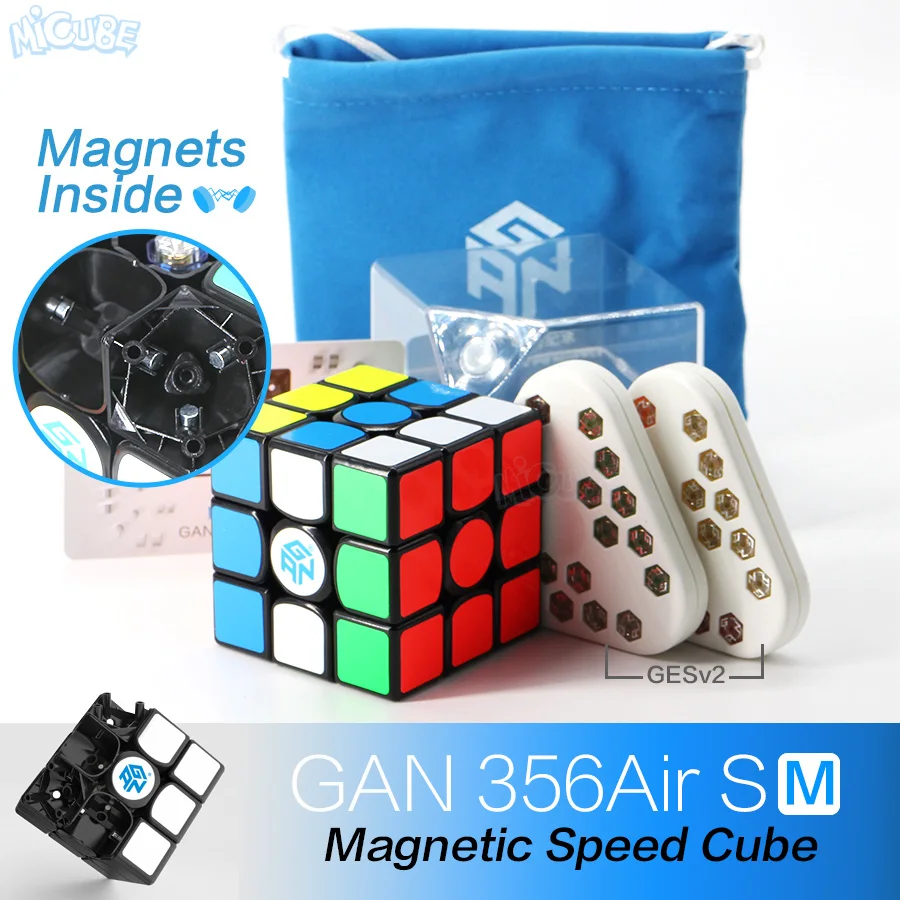 GAN 356 Air SM скоростной куб магнитное позиционирование Супер Скоростной Магнитный 3x3 Cubo Magico Gan356 Air SM 3x3x3 Магнитный магический куб