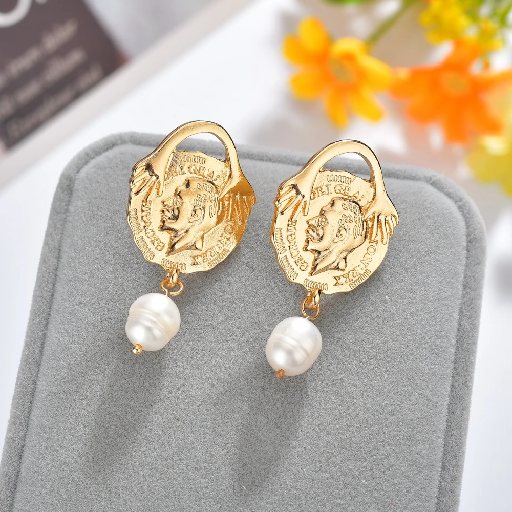 Новинка винтажный Медуза трендовый цинковый сплав монета кулон с портретом