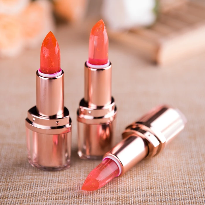 2017 Temperature Change Color Lip Balm Waterproof Long-lasting Transparent Organic Gold Leaf Moisturizer Stick Lips |