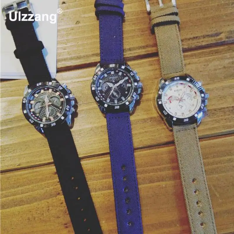 Горячая распродажа Новые модные черные темно-синие Военные Спортивные кварцевые