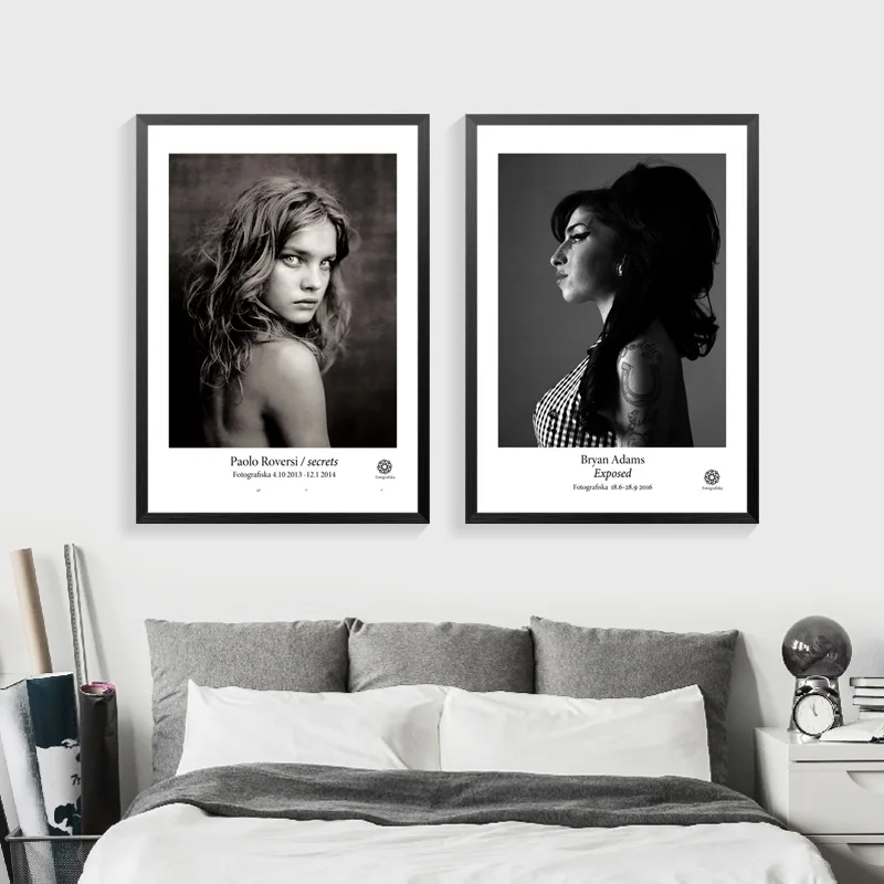 Постеры и принты настенная живопись на холсте Куадрос коричневый глаз девушка