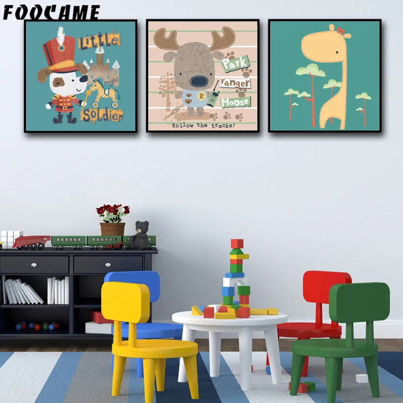 Фон с изображением животных оленей жирафа плакаты изображениями собак и