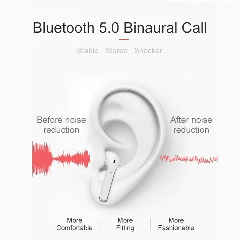 TWS беспроводные наушники I12 с сенсорным управлением Bluetooth 5,0 3D Super Bass Pods наушники для iPhone Xiaomi смартфон