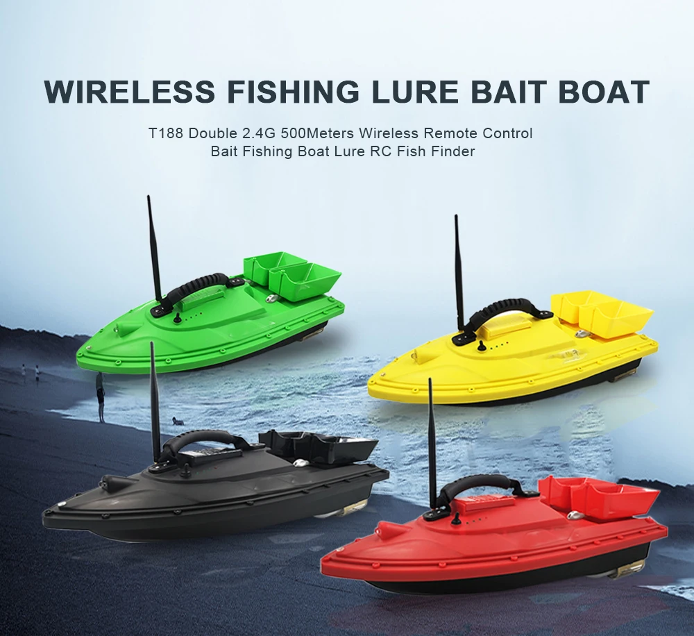 PDDHKK умная приманка лодка игрушки двойной мотор двойная корпус для рыболовной