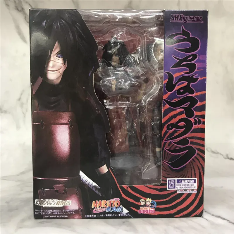 Аниме Наруто Shippuden фигурки Uchiha Madara SHF совместное мобильность ПВХ фигурку