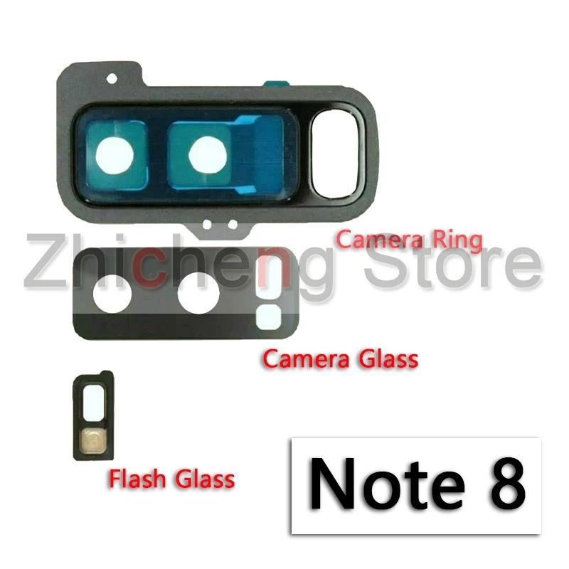 Original Back Rear Camera Glass Hold Holder Lens Ring Cover For Samsung Galaxy Note 4 5 8 With Sticker Glue Phone Parts |