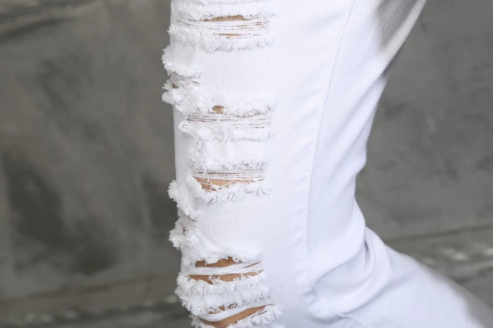 hip hop jeans Italy Mens Stylish skinny 