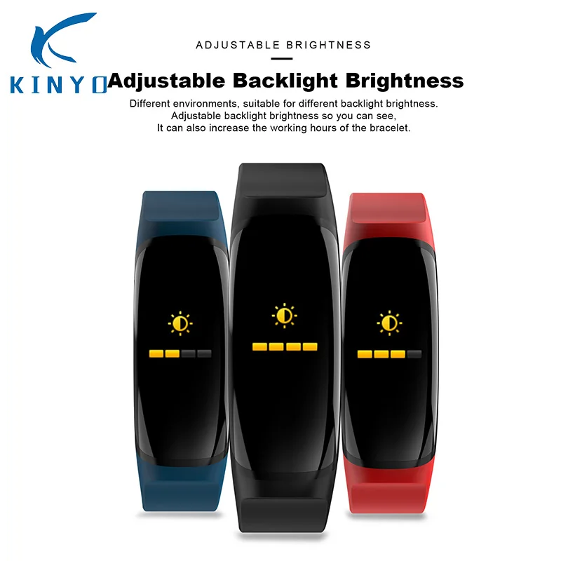 2018 0.96 inch Color Screen Heart Rate Monitoring Without Frame Smart Bracelet Sleep (Built-In Battery) pk miband | Электроника