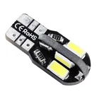 Светодиодный T10 5630 8 SMD белыйкристально-синийкрасныйзеленыйрозовый 5730 W5W 12 в автомобильный боковой клинлампа номерного знака.