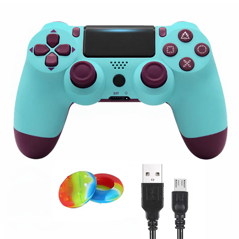 Беспроводной контроллер для sony PS4 Bluetooth Вибрационный геймпад для Playstation 4 джойстик для PS4 PS3 игровая консоль для ПК Игр - Цвет: Fruit Blue