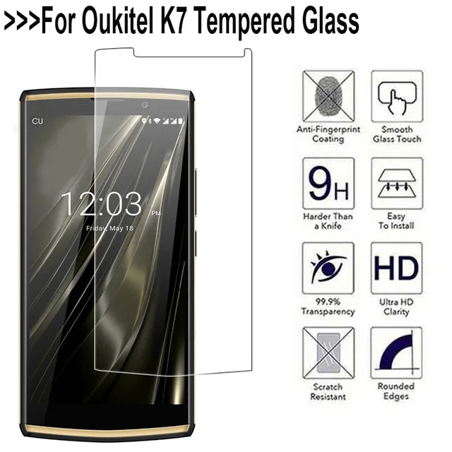 Закаленное стекло Oukitel K7 9H 2.5D ультратонкая прозрачная защитная пленка HD