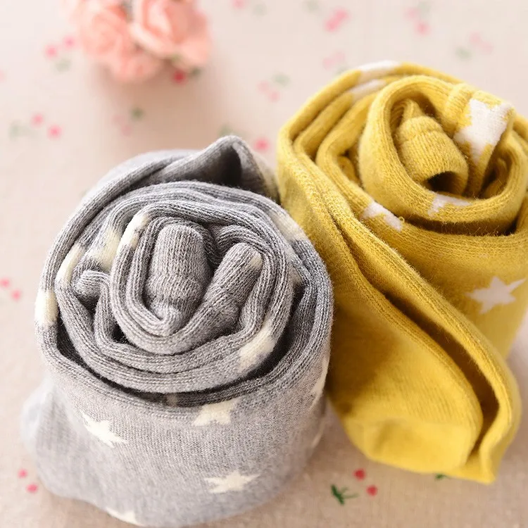 Колготки для маленьких девочек со звездами 2018 года чулки новорожденных детские