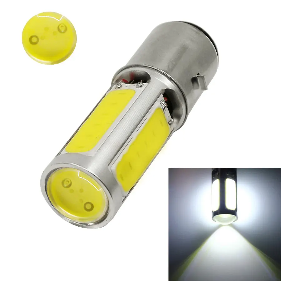 1 шт. Белый 12 в 25 Вт DRL BA20D H6 E301 COB светодиодный свет для мотоцикла мопеда вездехода