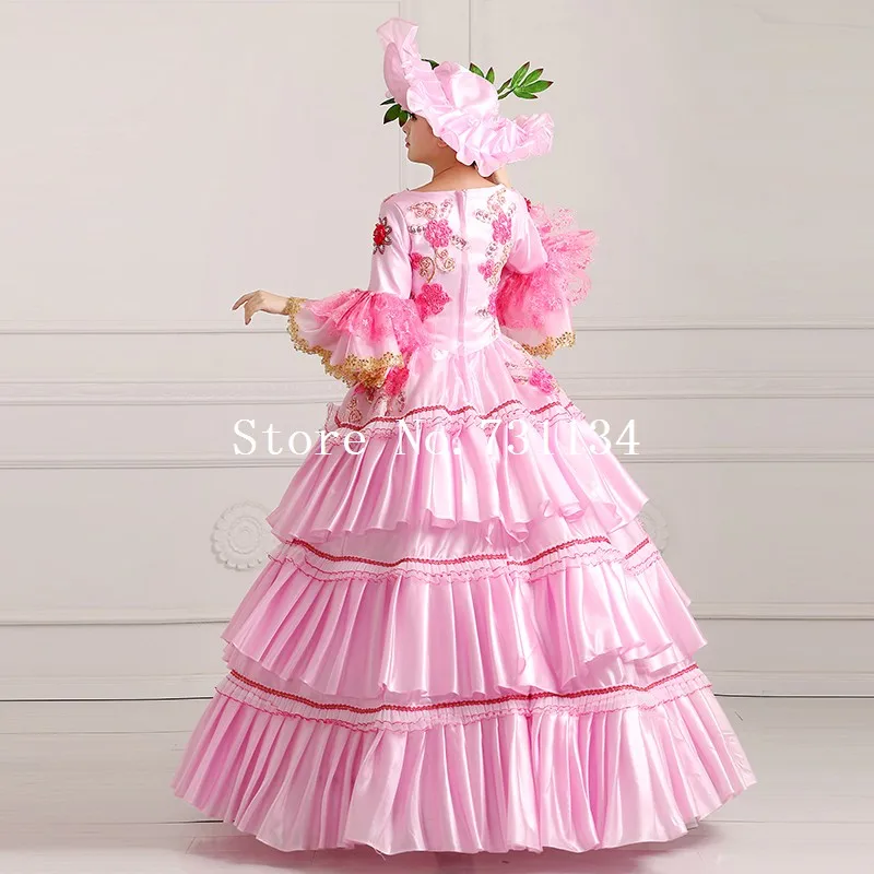 Фото Женское вечернее платье с розовым принтом Marie Antoinette бальные платья в Женское вечернее платье с розовым принтом Marie Antoinette бальные платья в
