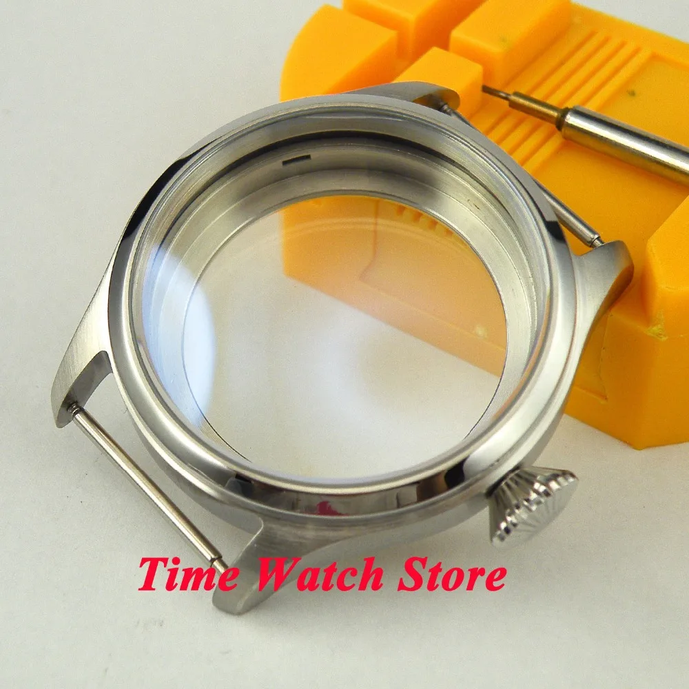 Чехол для часов из нержавеющей стали с матовой закручивающейся головкой 47 мм