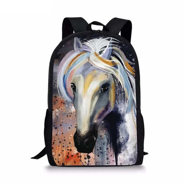 Z3817C FORUDESIGNS/Crazy Horse печати 3 шт./компл. школьный рюкзак для мальчиков и девочек свитер с воротником ортопедии рюкзак Mochilas Mujer - Цвет: Z3817C