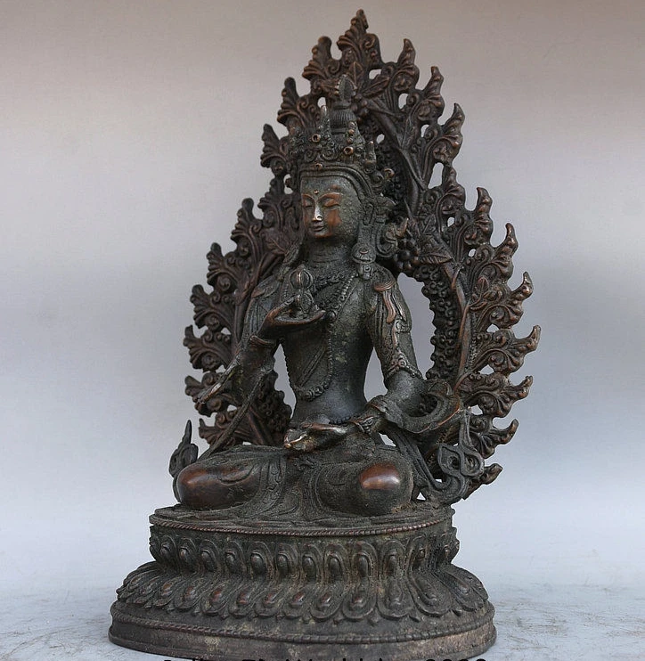 10 &quotдревнетибетский буддизм бронза Vajrasattva Vajrasattra Будда подсветка статуя | Дом и