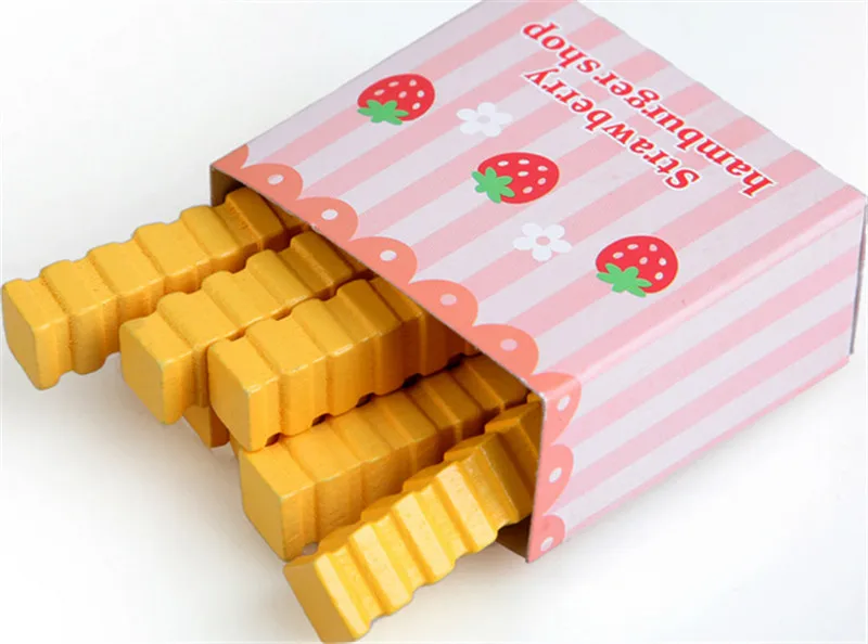 

New Wooden Baby Toys Hamburg hotdogs wooden simulation kitchen toys Baby gifts
