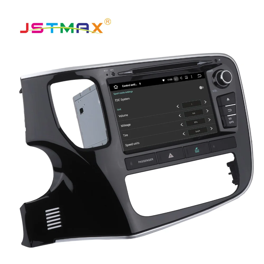 JSTMAX Android 8 0 Автомобильный GPS Радио dvd плеер для 2 din Mitsubishi Outlander 2014 2015 2016 4 Гб + 32 ГБ