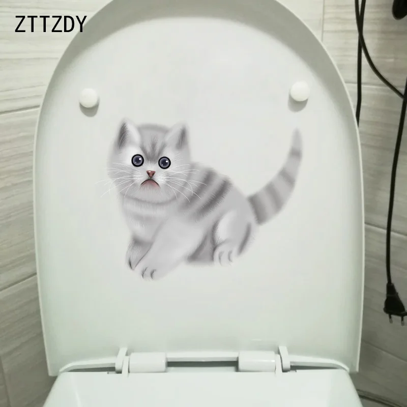 ZTTZDY 24 9*20 3 см животное кошка гостиная домашний декор стена наклейка для туалета