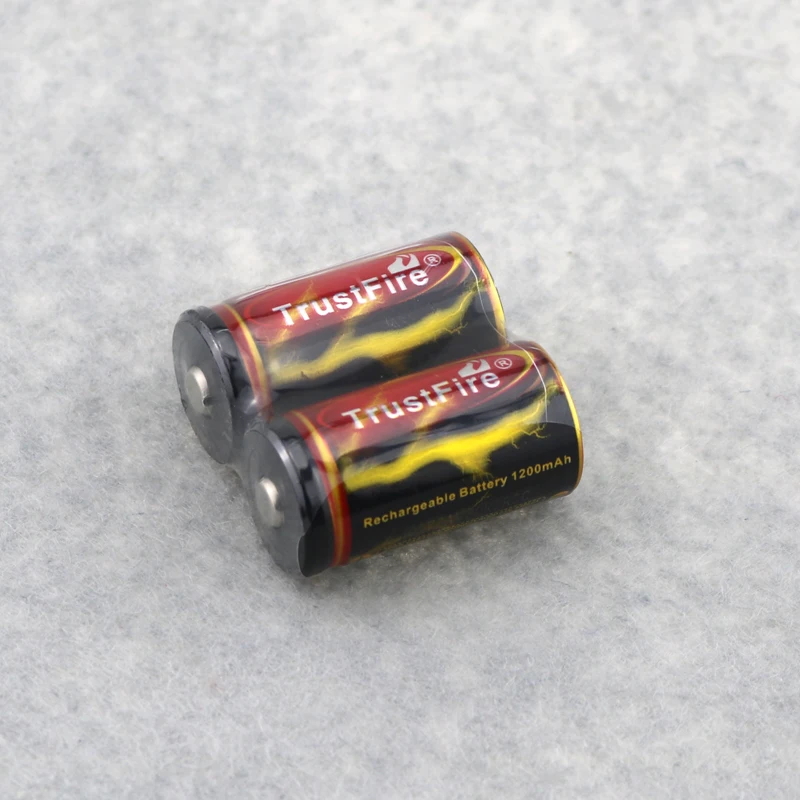 2pcs Trustfire 3.7V 18350 1200mah li-ion rechargeable battery for led flashlights E-cigarette ect DropShipping | Электроника