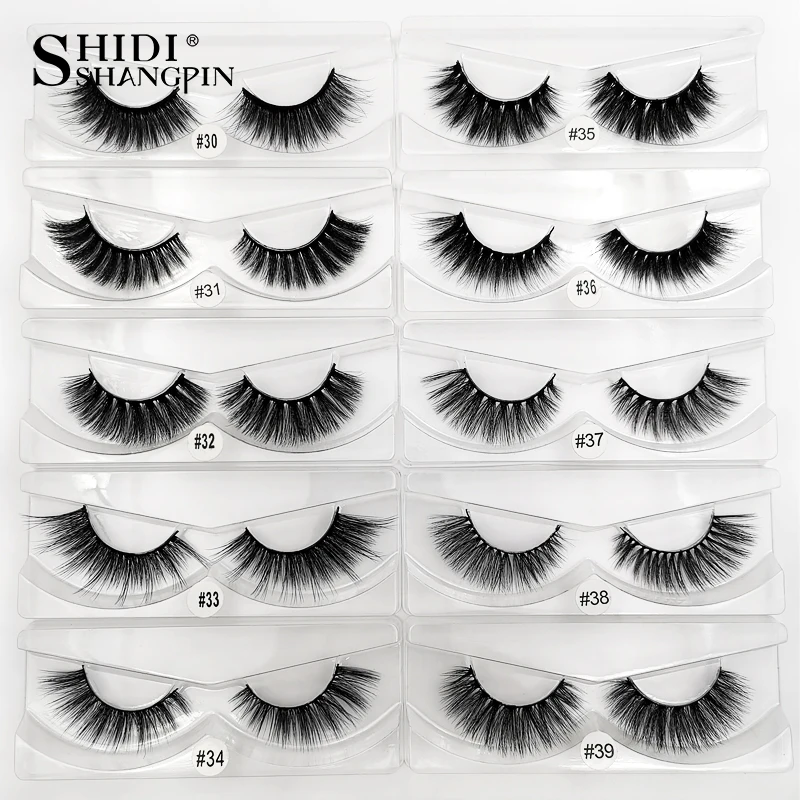 20 Pairs Mink Eyelashes Wholesale False Eyelashes Mink Lashes Wholesale False Lashes Makeup Eyelash Extensions maquiagem