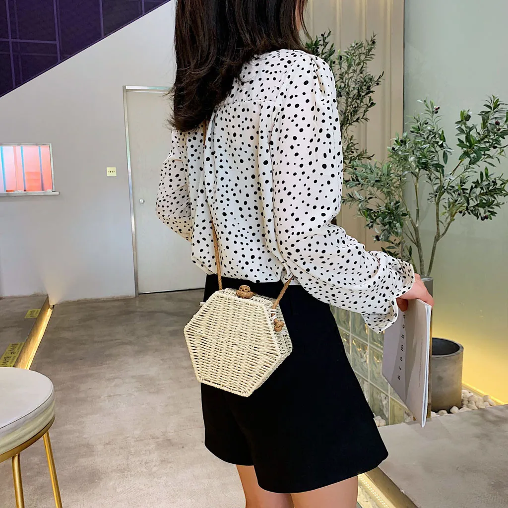2019 Новая Женская мода Ретро тканая сумка однотонная пляжная bolsa feminina Прямая
