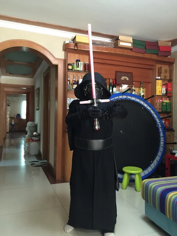 Новый костюм Звездных Войн + маска Пробуждение силы кило Рен костюмы для косплея