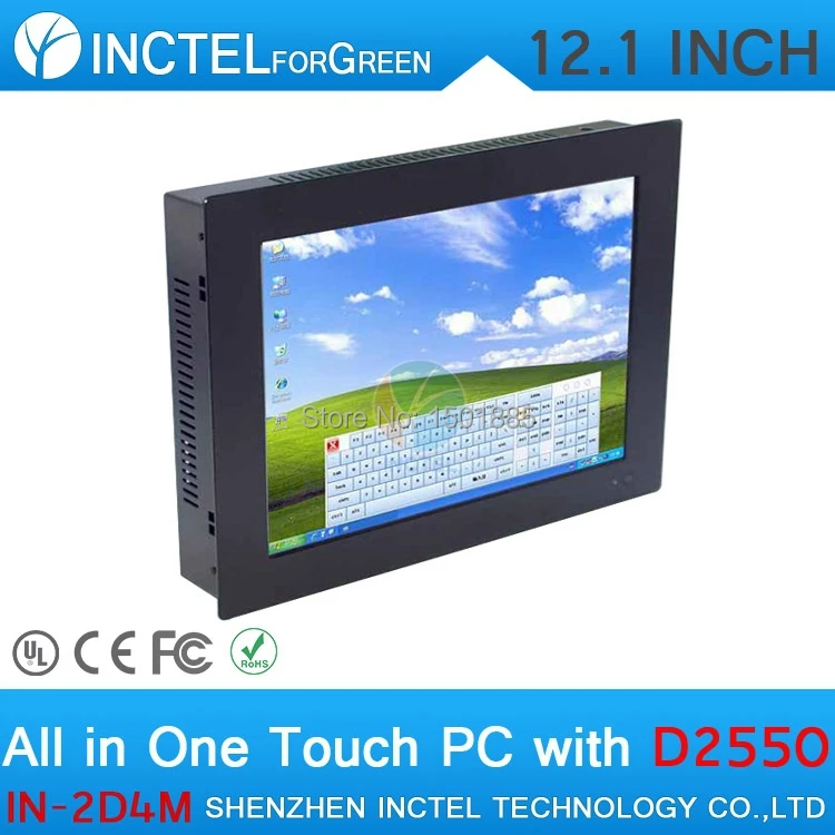 2 мм ультратонкий Все в Одном Embedded PC Intel с Atom D2550 1.86 Ггц 4 Г RAM 256 SSD 1 ТБ HDD |