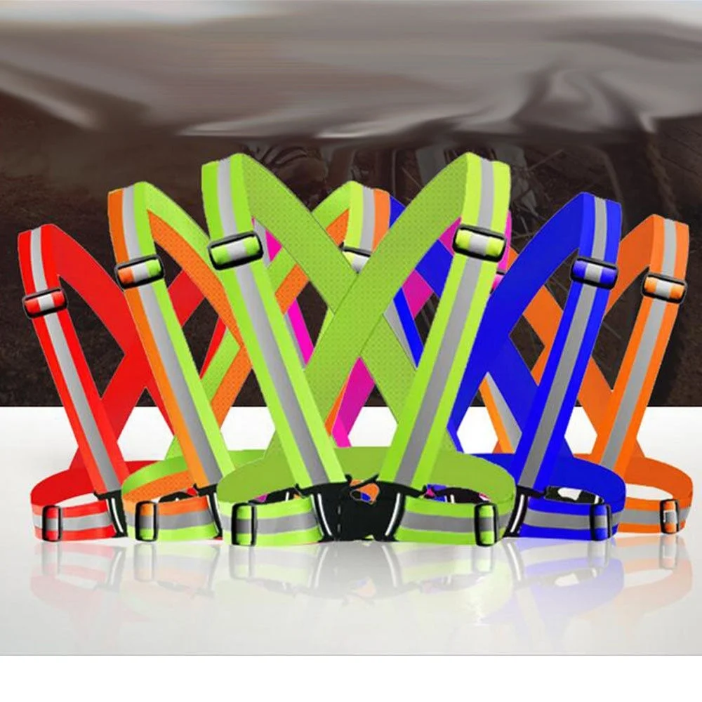 Светоотражающий жилет V образной формы рабочая одежда регулируемая Ночная