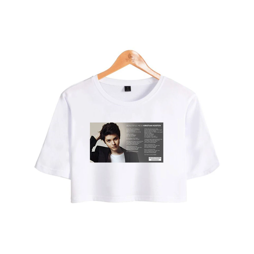 Женская одежда Kristian Kostov летняя женская футболка с коротким рукавом Повседневная